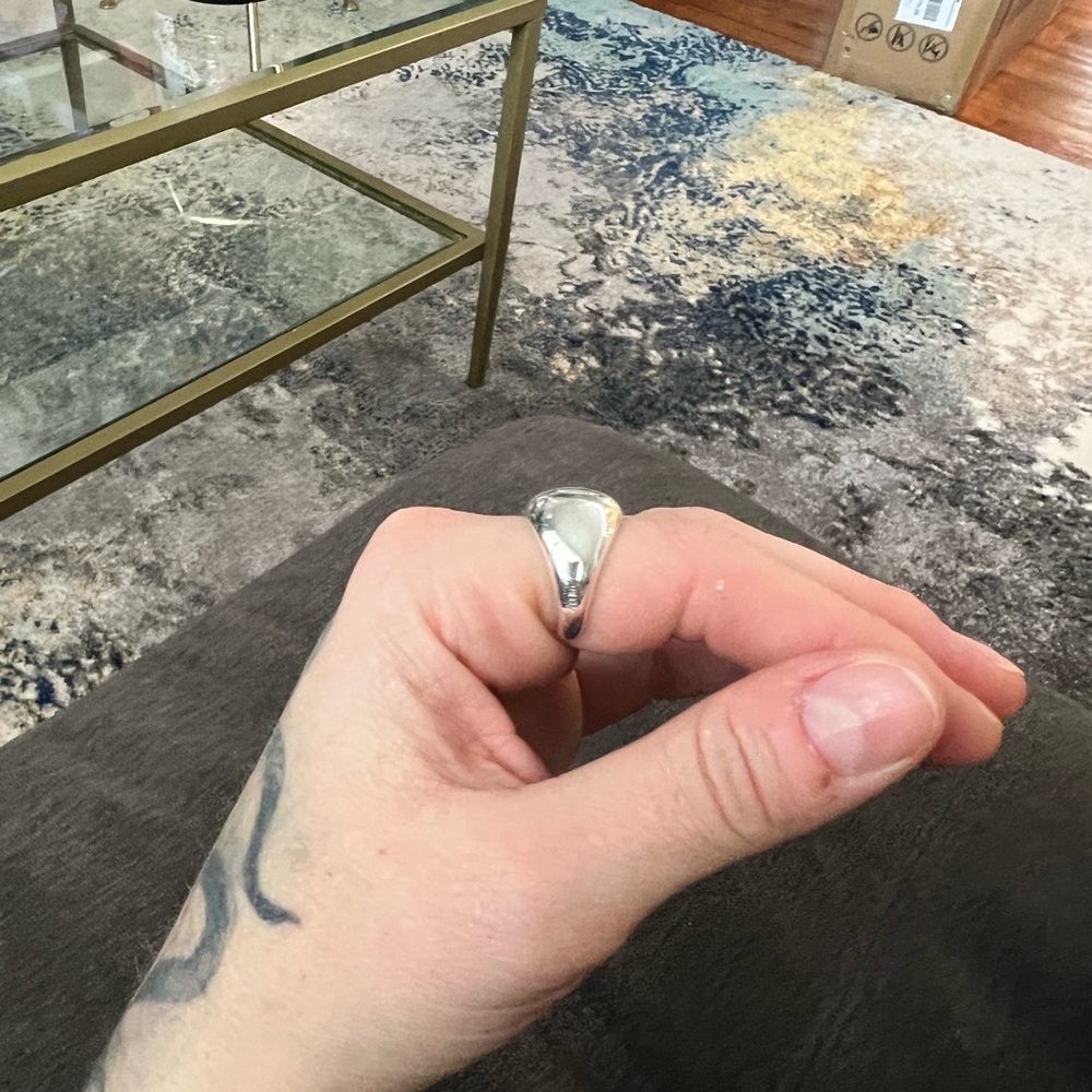 Sterling bubble ring. NOT adjustable. - Picture 2 of 6